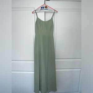 Azazie sage green bridesmaids dress